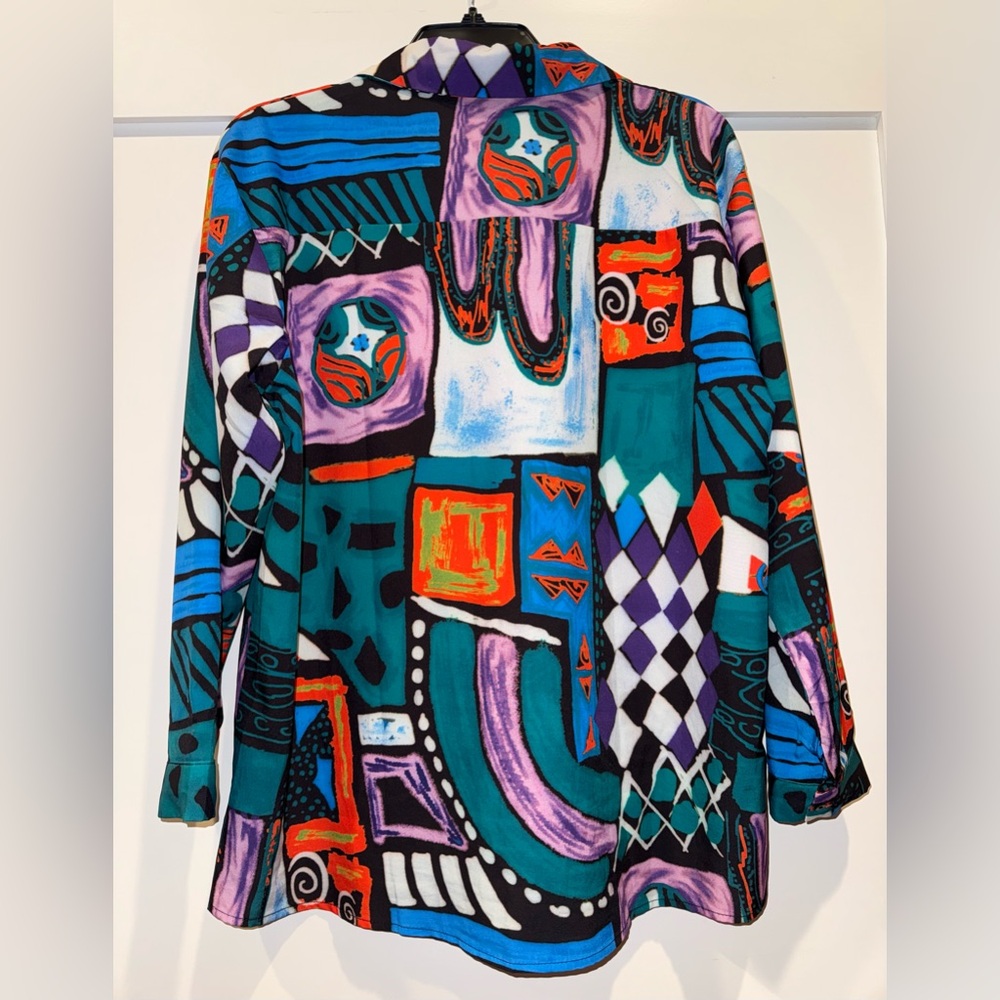 Colorful Abstract Button-Up Shirt - Picture 2 of 5